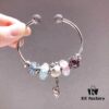 692fe17c99f2d84055c8ba7b Pandora Couples Color-Block Confession Balloon 💕 New Arrival! Mint Enamel with Pink Mosaic Heart, Sparkling Cat's Eye Stone, Interwoven Love Design, White Mickey Mouse Pendant, 925 Sterling Silver