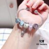 692fe17c99f2d84055c8ba7d Pandora Couples Color-Block Confession Balloon 💕 New Arrival! Mint Enamel with Pink Mosaic Heart, Sparkling Cat's Eye Stone, Interwoven Love Design, White Mickey Mouse Pendant, 925 Sterling Silver