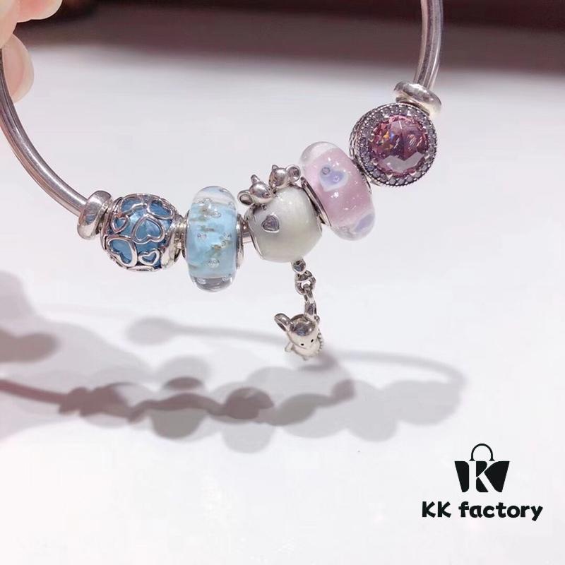 692fe17c99f2d84055c8ba7e Pandora Couples Color-Block Confession Balloon 💕 New Arrival! Mint Enamel with Pink Mosaic Heart, Sparkling Cat's Eye Stone, Interwoven Love Design, White Mickey Mouse Pendant, 925 Sterling Silver