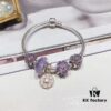 692fe18599f2d84055c8ba8f Pandora Pandora Silver Wire Purple Flower New Arrival! Highest Quality Available, Compatible with Official Counter Cleaning! Made with Cabinet Materials, Perfect 1:1 Craftsmanship! Imported Original Purple Glass from Thailand 🇹🇭, Sparkling Diamond Beads, Shiny Full-Paved Purple Five-Petal Flower, Purple Lace-Covered Ball Pendant. S925 Silver Comes with Official Packaging!