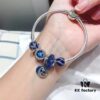 692fe18699f2d84055c8ba94 Pandora Pandora Blue Star and Moon New Arrival! Highest Quality on Market, Supports Counter Cleaning! Made with Authentic Counter Materials, Perfect 1:1 Craftsmanship! Imported Thai Original Silver Wire with Brilliant Blue Cat's Eye Snowflake Beads, Light of Love Bead, Blue Lucky Charm Bead, Star and Moon Pendant. S925 Silver with Official Packaging!