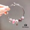 692fe18a99f2d84055c8ba9e Pandora Pandora Peach Blossom Love New Arrival! Made with counter materials, perfectly crafted one-to-one, quality comparable to counter! Pink peach blossom glass beads, sparkling pink cat's eye, magnolia gradient enamel charm, magnolia pendant, soft pink and fashionable, a new love-themed collection. Comes with S925 silver and original counter packaging!