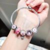 692fe18a99f2d84055c8ba9f Pandora Pandora Peach Blossom Love New Arrival! Made with counter materials, perfectly crafted one-to-one, quality comparable to counter! Pink peach blossom glass beads, sparkling pink cat's eye, magnolia gradient enamel charm, magnolia pendant, soft pink and fashionable, a new love-themed collection. Comes with S925 silver and original counter packaging!