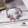 692fe18b99f2d84055c8baa4 Pandora Pandora Peach Blossom Love New Arrival! Made with counter materials, perfectly crafted one-to-one, quality comparable to counter! Pink peach blossom glass beads, sparkling pink cat's eye, magnolia gradient enamel charm, magnolia pendant, soft pink and fashionable, a new love-themed collection. Comes with S925 silver and original counter packaging!