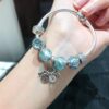 692fe18d99f2d84055c8baa6 Pandora Pandora Ocean Blue Twist Love New Arrival! Made with counter materials, perfectly crafted one-to-one, quality comparable to official counter! Ocean blue striped glass, ocean blue entwined love, ocean blue cat's eye, full diamond positioned clasp, I love you flashing diamond pendant, S925 silver comes with official counter packaging!
