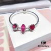 692fe19099f2d84055c8baaf Pandora Pandora Beautiful Rose Red Love New Arrival! Made with counter materials, one-to-one perfect craftsmanship, quality comparable to counter! Faceted rose red glass, rose red sparkling diamond cat's eye, Valentine's Amo TE love charm bead, full of love. S925 silver comes with counter packaging!