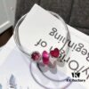 692fe19199f2d84055c8bab1 Pandora Pandora Beautiful Rose Red Love New Arrival! Made with counter materials, one-to-one perfect craftsmanship, quality comparable to counter! Faceted rose red glass, rose red sparkling diamond cat's eye, Valentine's Amo TE love charm bead, full of love. S925 silver comes with counter packaging!