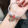 692fe19499f2d84055c8bab8 Pandora Pandora Silver Wire Bright Red Love New Arrival! Highest Quality on Market, Supports Counter Cleaning! Made with Counter Materials, Perfect 1:1 Craftsmanship! Imported Original Thai Silver Wire Red Glass, Sparkling Heart, I Love You Pendant, S925 Silver with Counter Packaging!