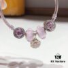 692fe19b99f2d84055c8bacb Pandora Pandora Silver Wire Pink Flower Blossom 🌺 New Arrival! Highest Quality Available, Compatible with Official Store Cleaning! Made with Authentic Materials for Perfect One-to-One Replication!