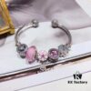 692fe19c99f2d84055c8bace Pandora Pandora Silver Wire Pink Peach Blossom 🌺 New Arrival! Made with counter materials, perfectly crafted one-to-one, quality comparable to official store!