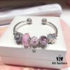 692fe19d99f2d84055c8bad1 Pandora Pandora Silver Wire Pink Peach Blossom 🌺 New Arrival! Made with counter materials, perfectly crafted one-to-one, quality comparable to official store!