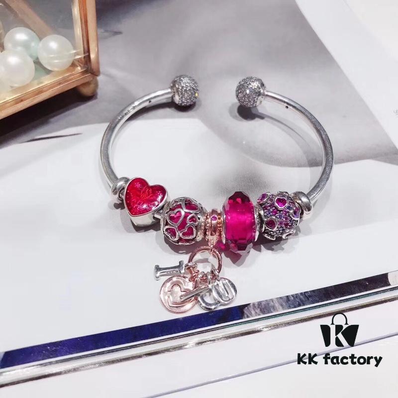 692fe1a999f2d84055c8baec Pandora Rose Love Heart Charm in Crimson Faceted Glass with Sparkling Amethyst Bead