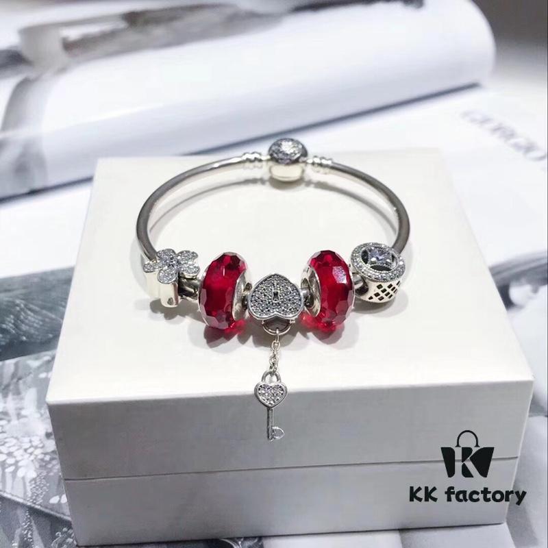 692fe1b799f2d84055c8bb0a Pandora Red Sparkling Diamond Heart Lock and Key ❤️🔑 New Arrival! Premium Quality, One-to-One Craftsmanship with Authentic Materials