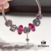 692fe1c299f2d84055c8bb26 Pandora Rose Red Sparkling Crystal Heart Key Pendant! New Arrival! Made with Cabinet Materials, Perfect 1:1 Craftsmanship, Quality Comparable to Official Counter! Rose red faceted glass, lucky sparkling beads, openwork crown, pink-purple sparkling beads, heart-shaped key charm, S925 silver, comes with official packaging!