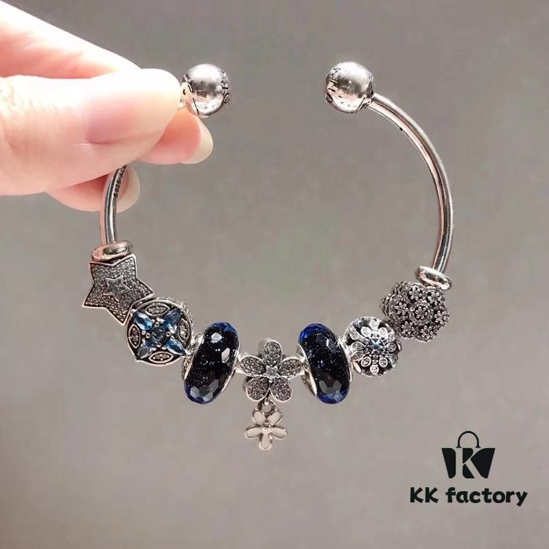692fe1c399f2d84055c8bb29 Pandora Midnight Blue Snowflake Sparkling Diamond Daisy New Arrival! Premium Replica with Original Materials, 1:1 Craftsmanship, Comparable to Store Quality!