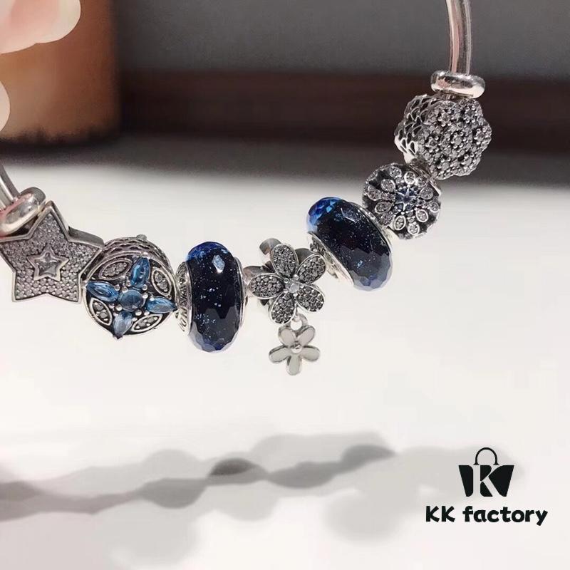 692fe1c599f2d84055c8bb2e Pandora Midnight Blue Snowflake Sparkling Diamond Daisy New Arrival! Premium Replica with Original Materials, 1:1 Craftsmanship, Comparable to Store Quality!