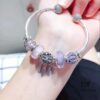 692fe1c599f2d84055c8bb30 Pandora Pandora Silver Wire Pink and Purple Dreamcatcher Pendant - New Arrival, High-End Replication with Authentic Materials