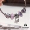 692fe1c699f2d84055c8bb33 Pandora Pandora Silver Wire Pink and Purple Dreamcatcher Pendant - New Arrival, High-End Replication with Authentic Materials