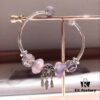 692fe1c699f2d84055c8bb34 Pandora Pandora Silver Wire Pink and Purple Dreamcatcher Pendant - New Arrival, High-End Replication with Authentic Materials