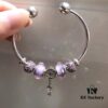 692fe1d399f2d84055c8bb56 Pandora Pandora Silver Wire Purple Sparkling Diamond Key 🔑 New Arrival! Perfectly Crafted with Counter Material One-to-One, Quality Comparable to Counter! Silver Wire Purple Faceted Glass, Fan Sparkling Beads Lucky Charm, Sparkling Diamond Key 🔑 Pendant, S925 Silver with Original Counter Packaging!