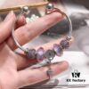 692fe1d599f2d84055c8bb5b Pandora Pandora Silver Wire Purple Sparkling Diamond Key 🔑 New Arrival! Perfectly Crafted with Counter Material One-to-One, Quality Comparable to Counter! Silver Wire Purple Faceted Glass, Fan Sparkling Beads Lucky Charm, Sparkling Diamond Key 🔑 Pendant, S925 Silver with Original Counter Packaging!