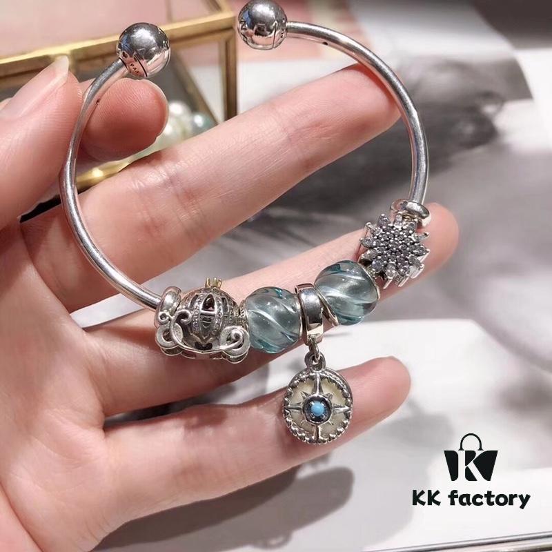 692fe1d699f2d84055c8bb60 Pandora Star North Compass Pendant with Water Blue Spiral Design - New Arrival, Premium Quality, S925 Silver, Fairy Tale Glass Cabochon, Retail-Grade Craftsmanship