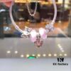692fe1d899f2d84055c8bb62 Pandora Disney Mickey Mouse Pink Enamel Flower Charm Bracelet - High-Quality Replica with S925 Sterling Silver