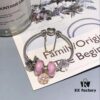 692fe1d899f2d84055c8bb64 Pandora Disney Mickey Mouse Pink Enamel Flower Charm Bracelet - High-Quality Replica with S925 Sterling Silver