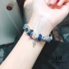 692fe1e499f2d84055c8bb82 Pandora Pandora Blue Sparkling Diamond Heart ♥️ Key 🔑 New Arrival! Made with counter materials, one-to-one perfect craftsmanship, quality comparable to counter! Blue faceted glass, dark blue cat's eye, cross snowflake ❄️, sparkling diamond heart ♥️ key 🔑 pendant, S925 silver with original counter packaging! 🍃🌺