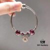 692fe1ee99f2d84055c8bb9b Pandora Rose Red Sparkling Diamond Flower New Arrival! Sparkling Heart Bead, Three-Sided Rose Cat's Eye, Elegant Flower Pendant, S925 Silver with Original Retail Packaging!