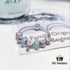 692fe1f199f2d84055c8bba1 Special Offer! Pandora Golden Thread Light Mint Pink Peach Blossom Design Bracelet