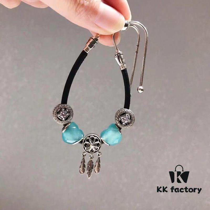 692fe1f699f2d84055c8bba7 Special Offer! Pandora Mint Green Heart Dreamcatcher New Arrival! Made with counter materials, 1:1 perfect replication, quality comparable to official store version! Heart-shaped light mint glass bead, sparkling rhinestone charm, lucky coin charm, openwork dreamcatcher shell pendant, S925 silver with original packaging!