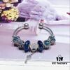 692fe1f799f2d84055c8bbaa Pandora Pandora Blue Sparkling Diamond Heart ♥️ Key 🔑 New Arrival! Made with counter materials, one-to-one perfect craftsmanship, quality comparable to counter! Blue faceted glass, dark blue cat's eye, cross snowflake ❄️, sparkling diamond heart ♥️ key 🔑 pendant, S925 silver with original counter packaging! 🍃🌺