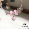 692fe1fd99f2d84055c8bbb7 Pandora Pink Love Heart Charm 💗🌺 - High-Quality Replica with Authentic Materials