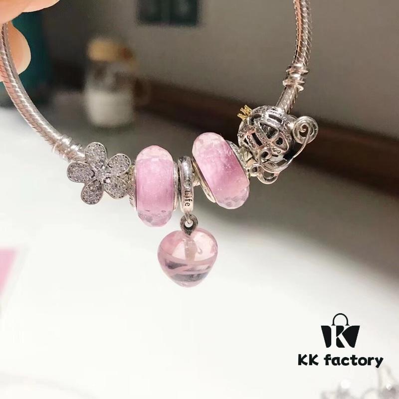 692fe1fd99f2d84055c8bbb7 Pandora Pink Love Heart Charm 💗🌺 - High-Quality Replica with Authentic Materials