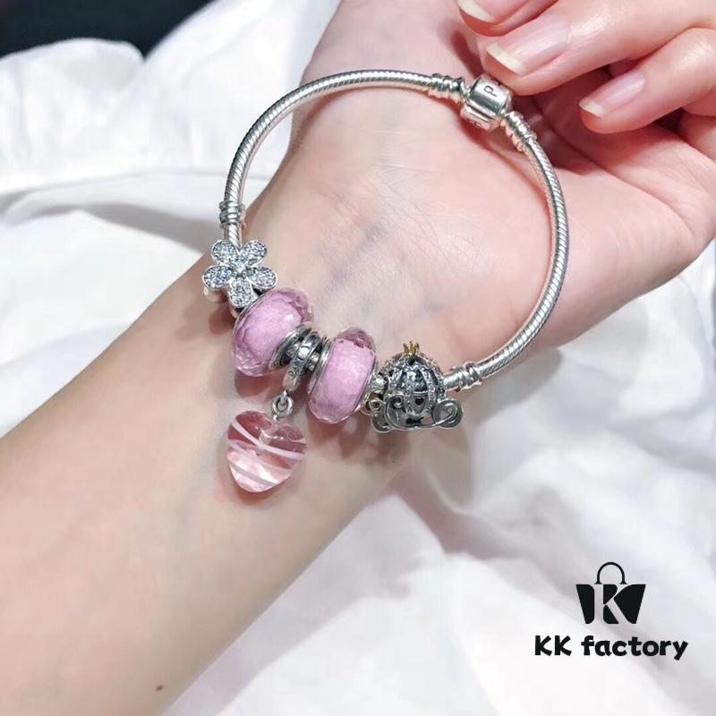 692fe1fd99f2d84055c8bbb9 Pandora Pink Love Heart Charm 💗🌺 - High-Quality Replica with Authentic Materials
