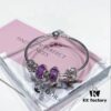 692fe1fd99f2d84055c8bbba Pandora Pandora Purple Hollow Crown Crown New Arrival! One-to-one Perfect Craftsmanship with Counter Materials, Quality Comparable to Counter! Brilliant Purple Silver Wire Faceted Glass, Hollow Love Kiss, Crown, S925 Silver with Original Counter Packaging!