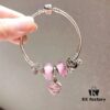 692fe1fd99f2d84055c8bbbb Pandora Pink Love Heart Charm 💗🌺 - High-Quality Replica with Authentic Materials