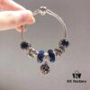 692fe20699f2d84055c8bbce Pandora Pandora Sparkling Blue Crown 👑 Starry Sky 🌃! Made with counter materials, perfectly crafted one-to-one, quality comparable to official counter!