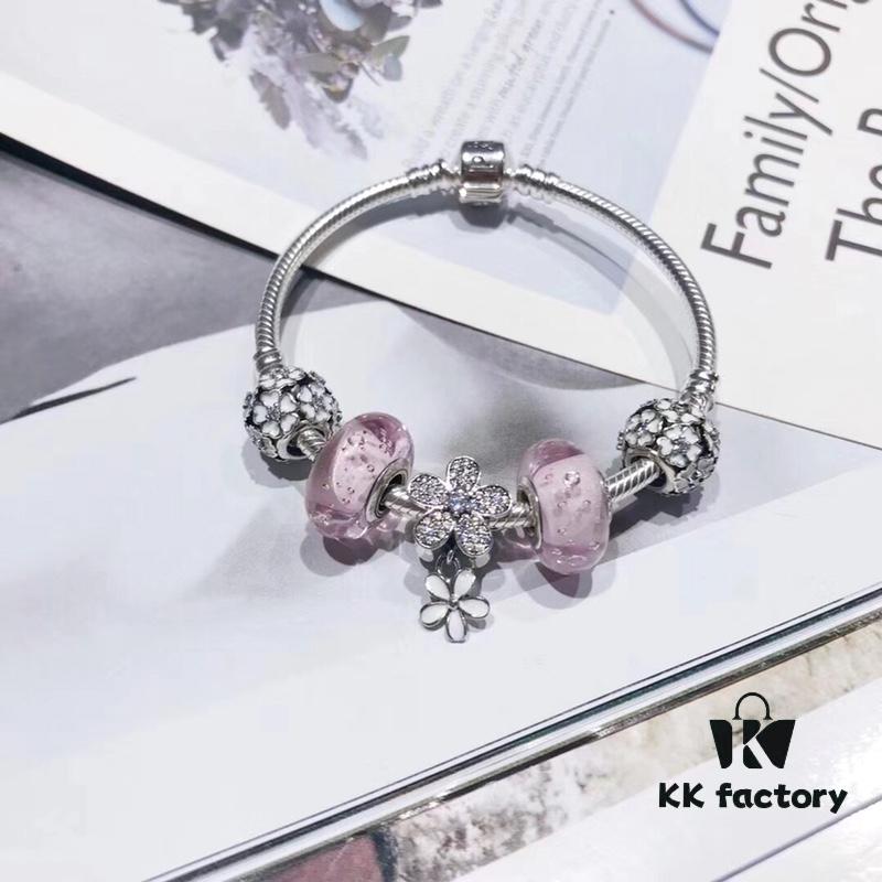 692fe20999f2d84055c8bbd0 Pandora Fresh Elegant Pink Sparkling Diamond Daisy | High-End Replica