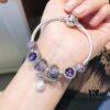 692fe20e99f2d84055c8bbdb Pandora Pandora Imported Iridescent Purple Pearl Bowknot New Arrival! Top Grade Available, Compatible with Official Counter Cleaning! Made with Authentic Counter Materials for Perfect One-to-One Replication!