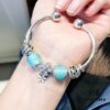 692fe21599f2d84055c8bbea Pandora Mint Heart Sparkling Diamond Daisy New Arrival! Fresh Mint Faceted Heart Glass, Hollow Dreamy Dragonfly Bead, Sparkling Diamond Daisy Pendant, S925 Silver with Boutique Packaging!