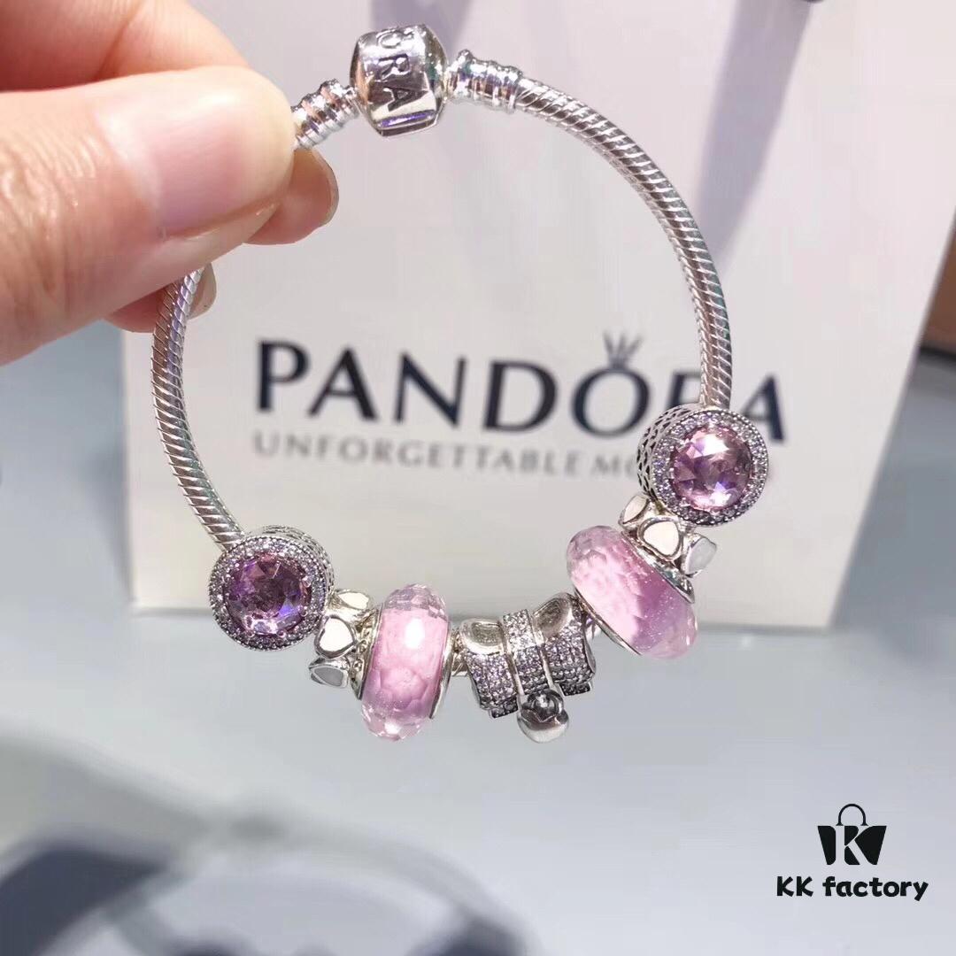 692fe22e99f2d84055c8bc15 Pandora New Arrival Silver Thread Pink Sparkling Diamond Bow 🎀