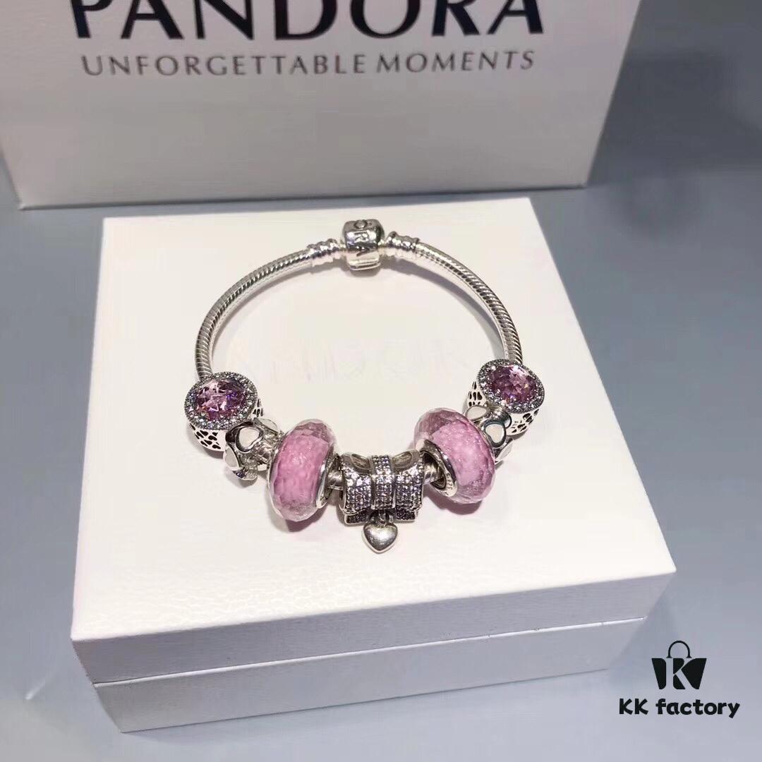 692fe23099f2d84055c8bc17 Pandora New Arrival Silver Thread Pink Sparkling Diamond Bow 🎀