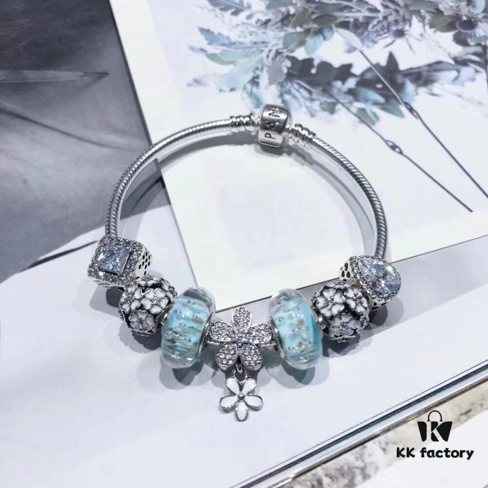 692fe23199f2d84055c8bc1a Pandora Light Mint Flash Diamond Daisy New Arrival! Premium Replication with Counter Materials, 1:1 Craftsmanship, Comparable to Authentic Quality