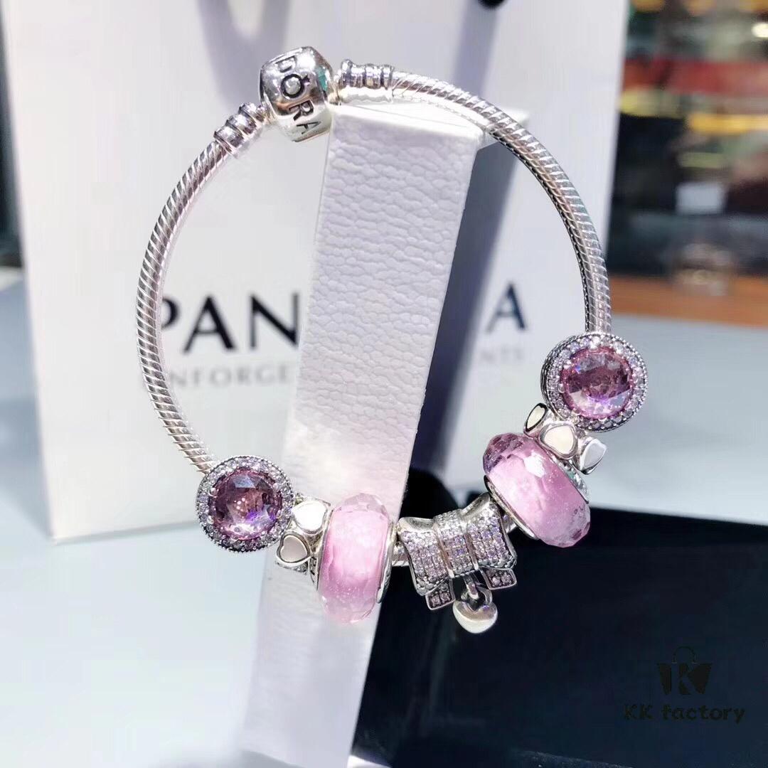 692fe23599f2d84055c8bc25 Pandora New Arrival Silver Thread Pink Sparkling Diamond Bow 🎀
