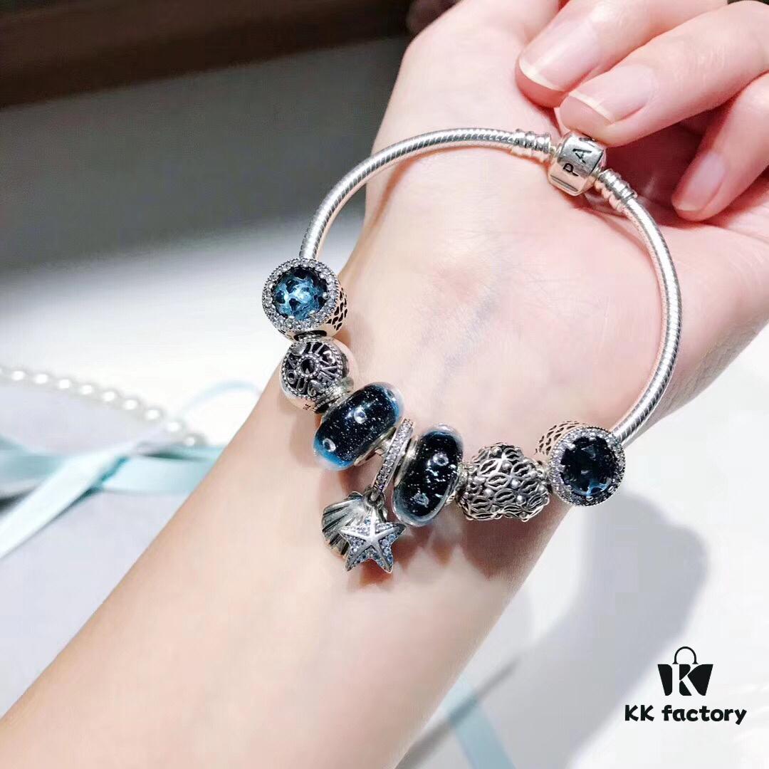 692fe23799f2d84055c8bc29 Pandora Pandora Midnight Blue Bubble Tropical Starfish 🌟 New Arrival! Made with counter materials, perfectly crafted one-to-one, quality comparable to official store!