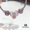 692fe23899f2d84055c8bc2b Pandora Pandora Silver Wire Pink Glitter ✨ Flower 🌺 New Arrival! Highest Quality on Market, Perfectly Crafted with Authentic Counter Materials