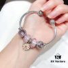 692fe23899f2d84055c8bc2d Pandora Pandora Silver Wire Pink Glitter ✨ Flower 🌺 New Arrival! Highest Quality on Market, Perfectly Crafted with Authentic Counter Materials
