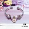 692fe23999f2d84055c8bc2f Pandora Pandora Silver Wire Pink Glitter ✨ Flower 🌺 New Arrival! Highest Quality on Market, Perfectly Crafted with Authentic Counter Materials